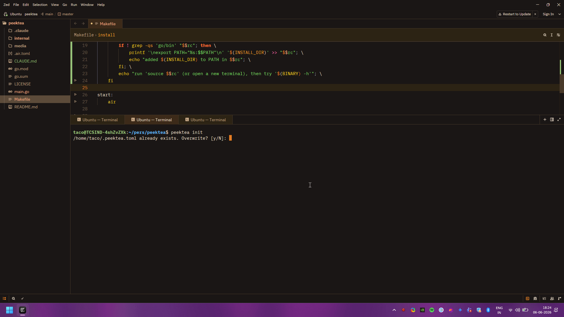 WSL support init
